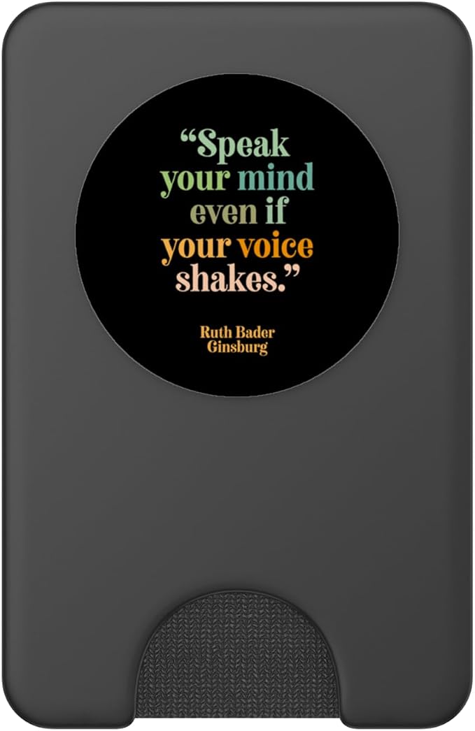 RBG quote encourage self confidence beautiful words Ginsburg PopSockets PopGrip for MagSafe