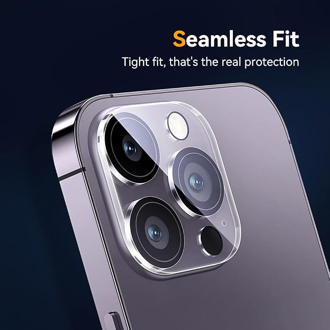 Camera Lens Protector for iPhone 13 Pro 6.1 &amp iPhone 13 Pro Max 6.79H Tempered Glass，Ultra HD Scratch Resistance Easy to Install，Case Friendly，[Does not Affect Night Shots] 3-Pack