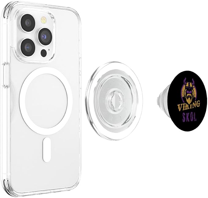 Skol Vikings Scandinavian Warrior Nordic Viking North King PopSockets Adhesive PopGrip