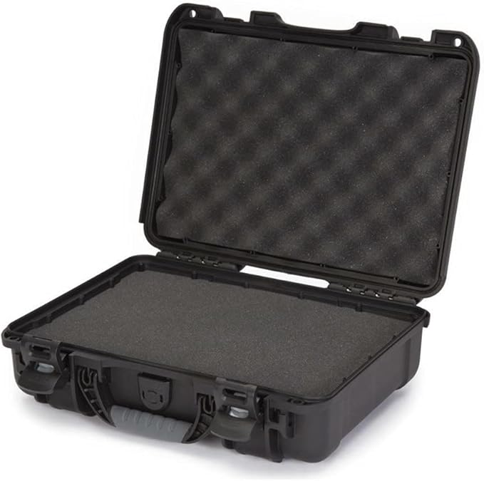 NANUK 910 Hard Case with Customizable Cubed Foam, IP67 Waterproof, Dustproof and Impact Resistant, 14.3” x 11.1” x 4.7”, Rugged Construction for Ultimate Protection, Made in Canada – Black