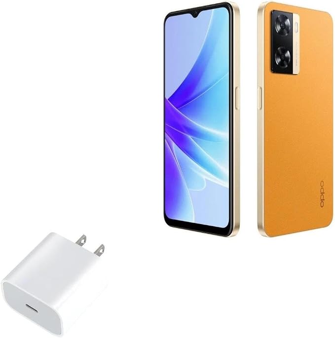 BoxWave Charger Compatible with Oppo A77 4G - PD GAN miniCube (30W) 30W Tiny PD GAN Type-C Wall Charger - Winter White