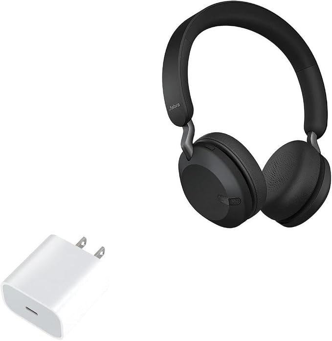 BoxWave Charger Compatible with Jabra Elite 45h - PD GAN miniCube (30W) 30W Tiny PD GAN Type-C Wall Charger - Winter White