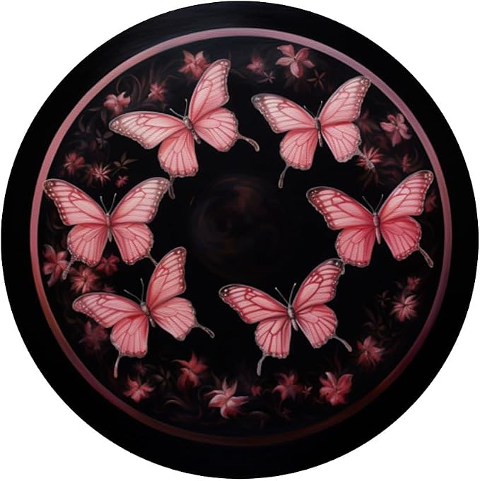 Pink Butterflies Pattern Pink Butterfly PopSockets Adhesive PopGrip