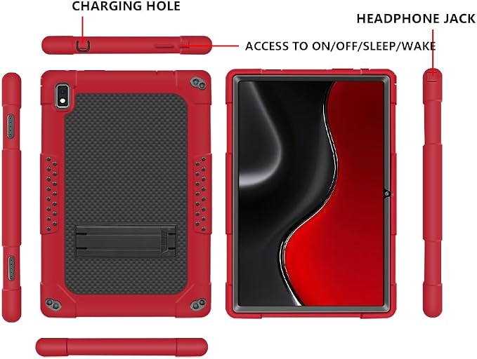for Vastking KingPad K10 Pro CaseShockproof Full-Body with Kickstand for Vastking KingPad K10/K10 Pro/Z10/BYYBUO SmartPad A10/Oangcc 10.1 Android 10 Tablet (Black)