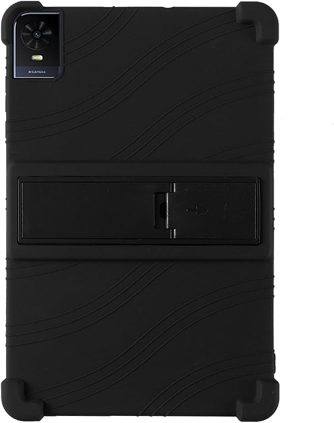 Case for TCL TAB 10 NXTPAPER 5G 10.4 Inch Tablet Kids Friendly Soft Silicone Adjustable Stand Cover for TCL TAB 10 NXTPAPER 5G Model 9199S Tablet (Black)