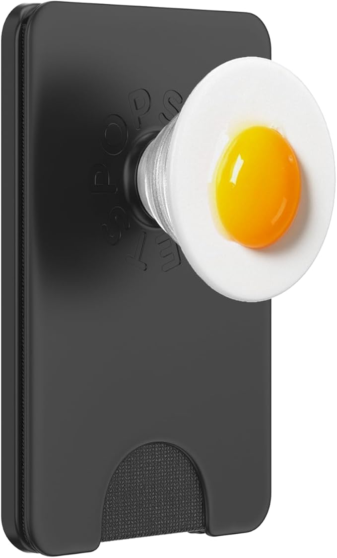 Egg White Orange Foodie Sunnyside up Fried Egg Yolk Food PopSockets Adhesive PopGrip