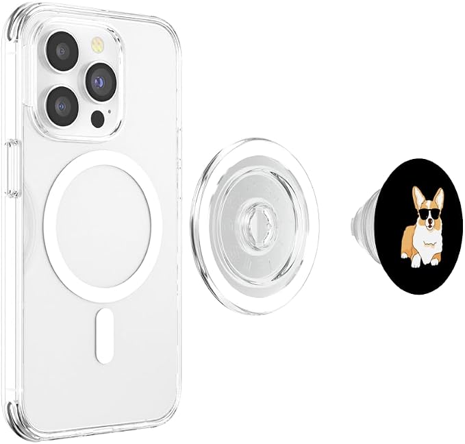 Corgi Funny Pet Corgi Dog Lover PopSockets PopGrip for MagSafe