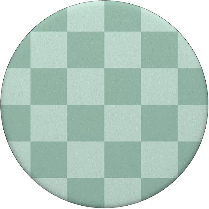 Mint Green Checkered PopSockets Adhesive PopGrip