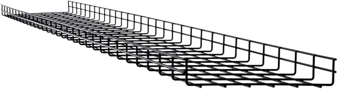 Tripp Lite Wire Mesh Cable Tray Management Organization, Ideal for Industrial & Data Centers, 10 Pack, 12 inches x 2 inches x 10 Feet / 300 x 50 x 3000 millimeters, 5-Year Warranty (SRWB12210STR10)