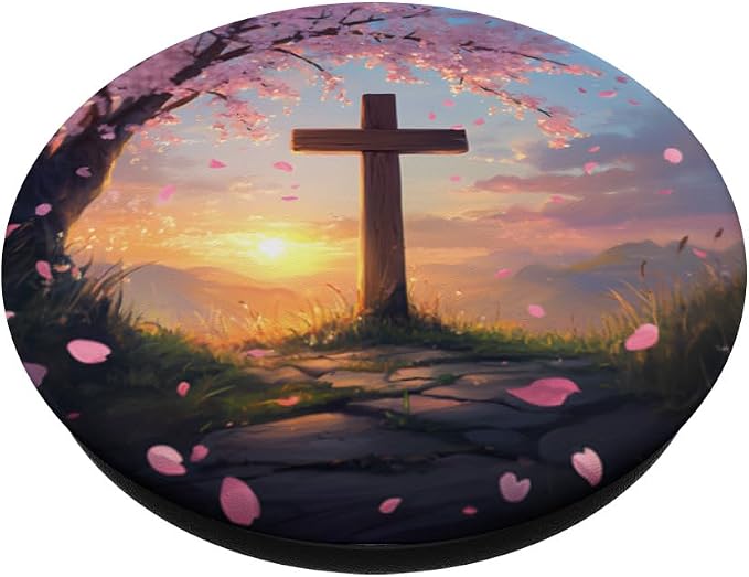 Christian Cross PopSockets PopGrip for MagSafe