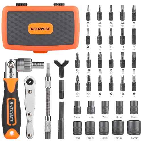 Ratcheting Screwdriver Set: KeenWise 38-in-1 Ratchet Screwdriver Tools Versatile Magnetic Tools for Mechanics and DIY Enthusiasts (2880A)