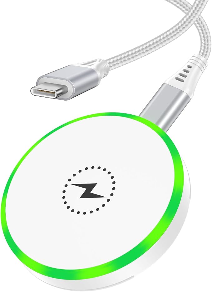 25W Magnetic Wireless Charger for Samsung Galaxy S26 Ultra/S26 Plus/S25/S24/S23/S22/S21/S20 Plus/Magnetic MagSafe Fast Charging Pad for iPhone 17 Pro Max/17e/16/15/14/13/12 Series/AirPods 4/3/2/Pro