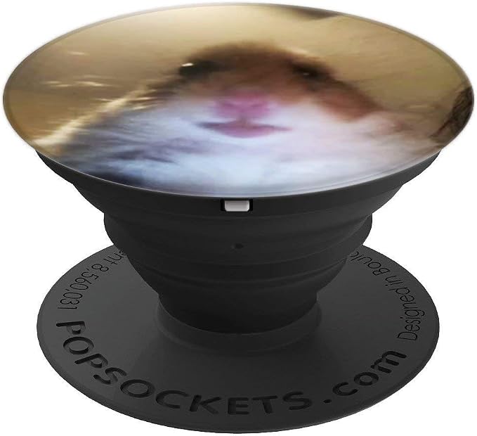 Staring Hamster PopSockets PopGrip: Swappable Grip for Phones &amp Tablets PopSockets Adhesive PopGrip