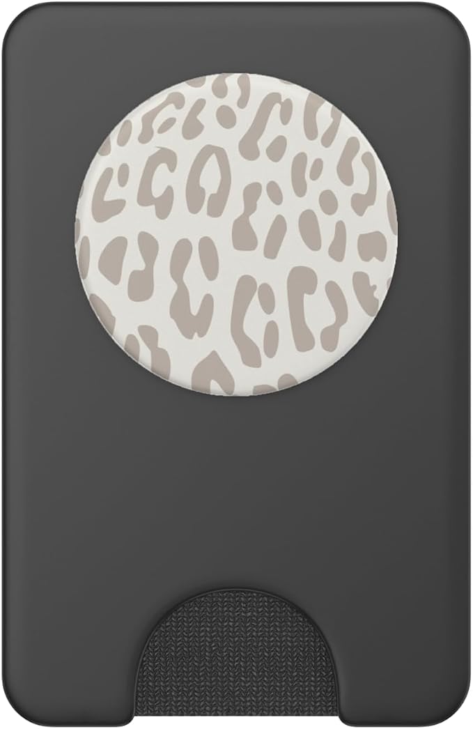 Leopard Print Cream Cheetah Design for Women Boys Girl White PopSockets Adhesive PopGrip