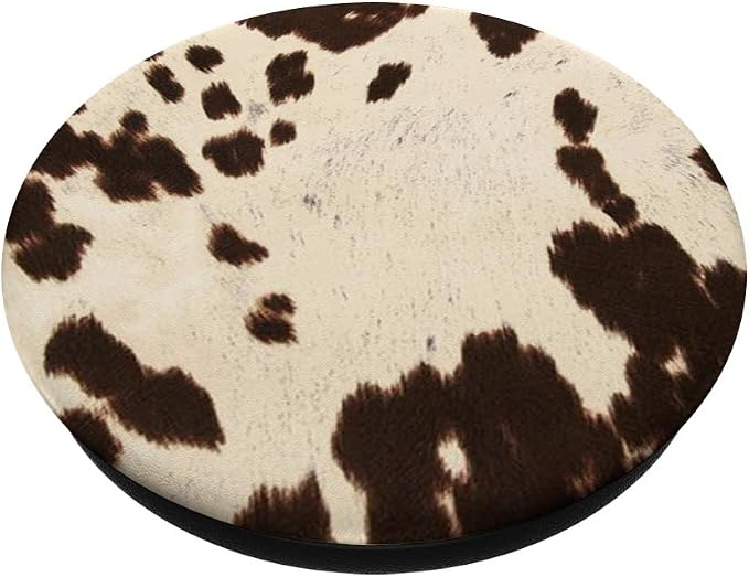Black &amp White Cute Hide Cow Skin PopSockets Adhesive PopGrip