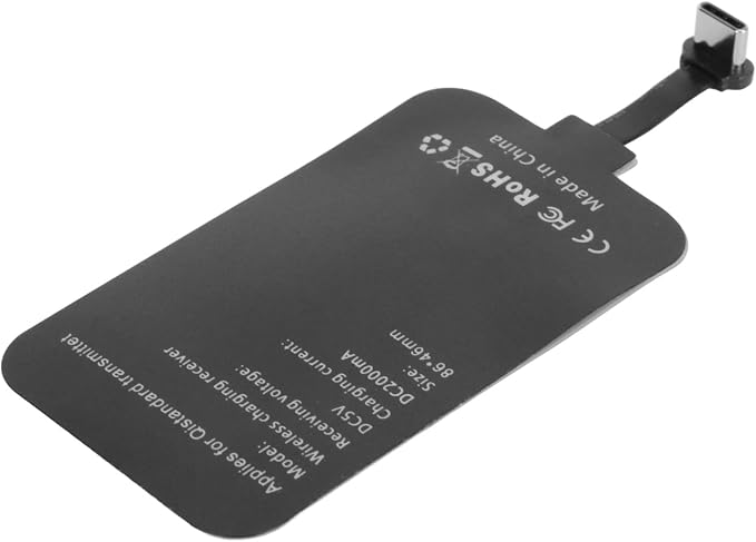 GOWENIC Wireless Charging Receiver Type C Wireless Charger 10W Quick Charging 5V 2A Input Adapter Phone Patch for Home Travel