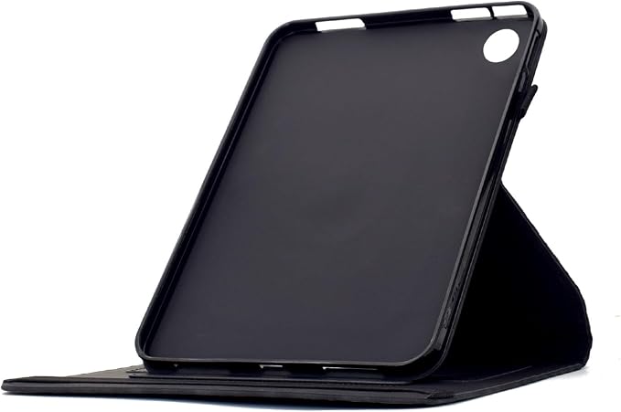 Mandala Flower Case Compatible with Samsung Galaxy Tab A11+ Plus/A9+ Plus 11 Inch 2026/2024 Cute Embossed Suede Leather Folio Stand Cover for Galaxy Tab A11+/A9+ Tablet Auto Wake/Sleep Black