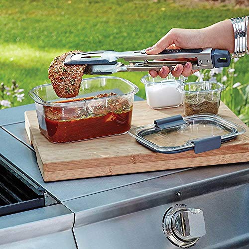 Rubbermaid Brilliance Food Storage Container, Medium Deep, 4.7 Cup, Clear 2024349 - size: 4.7 Cup