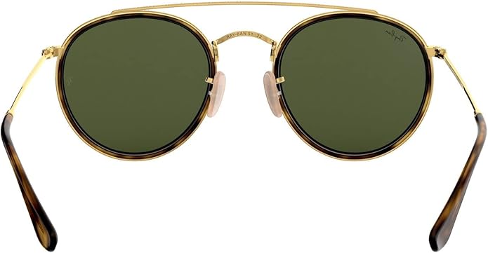 Ray-Ban Unisex Rb3647n Double Bridge Round Sunglasses