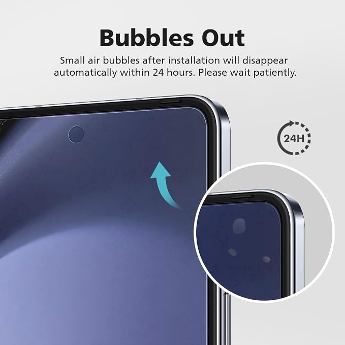 [3+3] for Samsung Galaxy Z Fold 3 Clear TPU+EPU Screen Protector [3 Pack Inside + 3 Pack Front] HD Clarity for Ultimate Protection Self-Healing Easy Installation with Alignment Jig