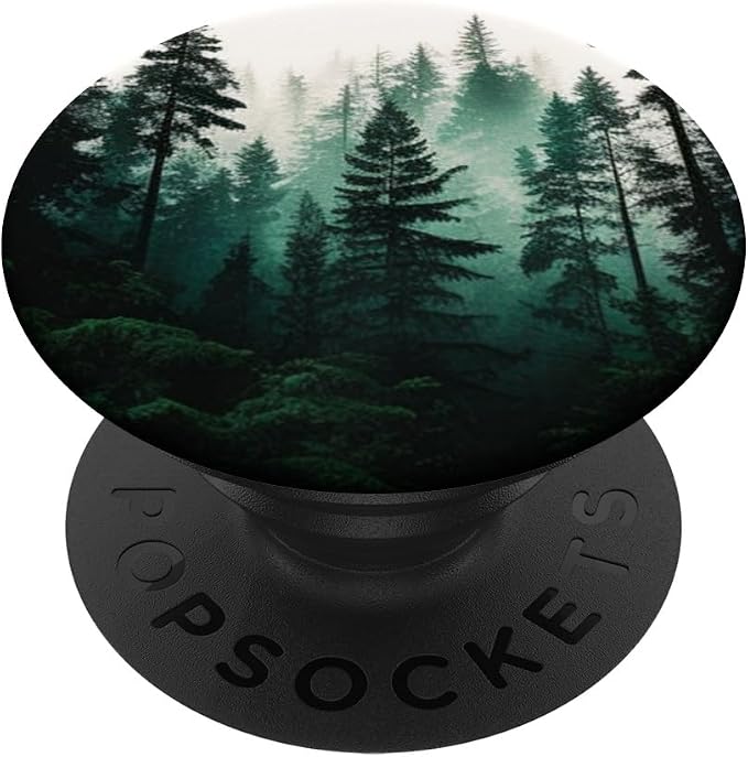 Forest Pine Tree Woods Green Nature Outdoor Explore PopSockets Adhesive PopGrip