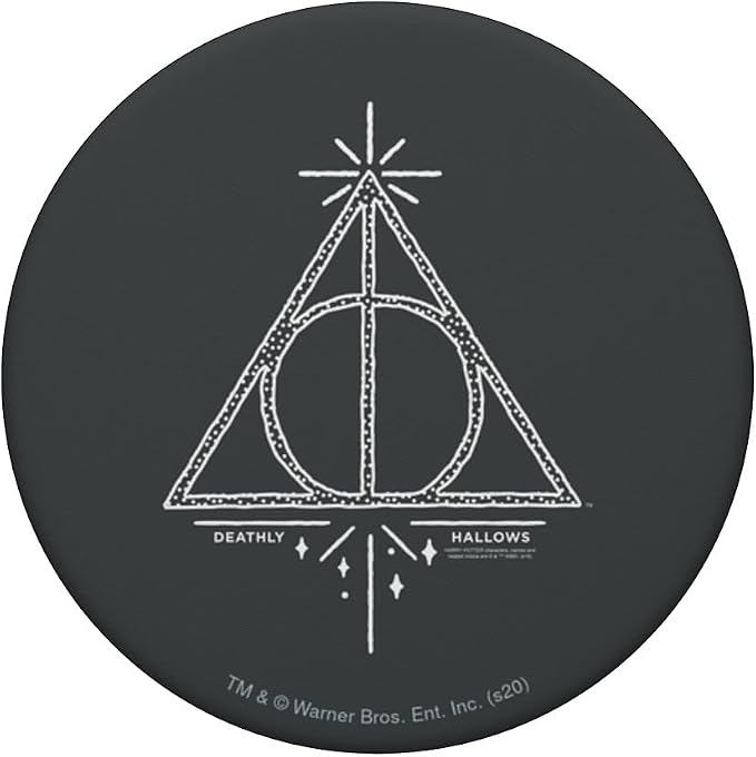 Harry Potter Deathly Hallows Line Art PopSockets Adhesive PopGrip