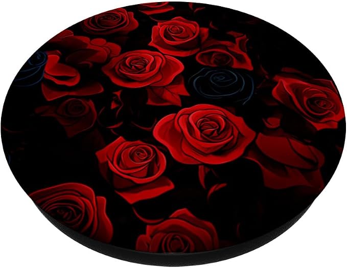 Red Roses Stylish Pattern PopSockets Adhesive PopGrip