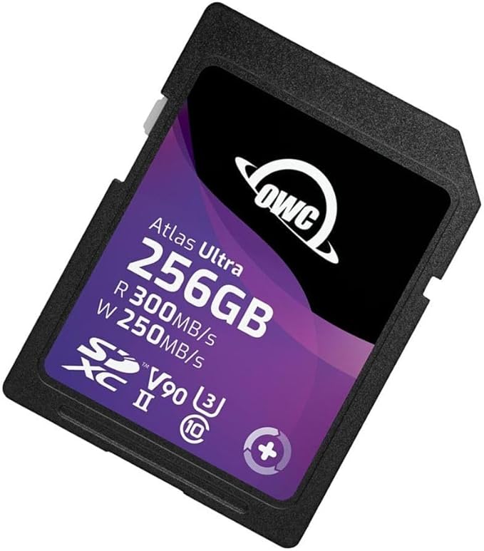 OWC Atlas Ultra 256GB SDXC UHS-II V90 Media Card