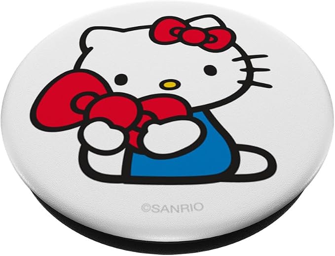 Hello Kitty Classic Bow PopSockets Stand for Smartphones and Tablets PopSockets Adhesive PopGrip