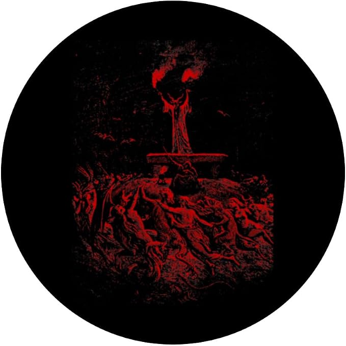 Gustave Dore Witches Dancing at a Sabbath Satan Black Metal PopSockets MagSafe PopGrip for iPhone