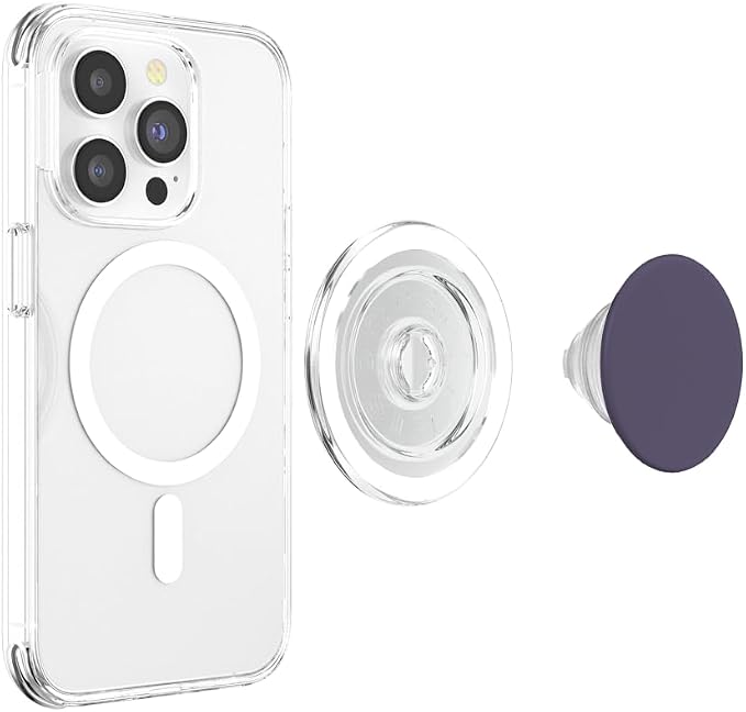 Dark Purple PopSockets PopGrip for MagSafe