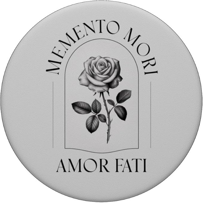 Memento Mori Amor Fati | Stoic Philosophy &amp Latin Language PopSockets PopWallet for MagSafe