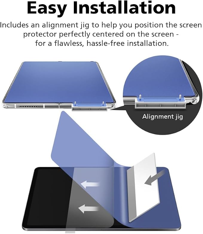 [3+3] for Samsung Galaxy Z Fold 3 Clear TPU+EPU Screen Protector [3 Pack Inside + 3 Pack Front] HD Clarity for Ultimate Protection Self-Healing Easy Installation with Alignment Jig
