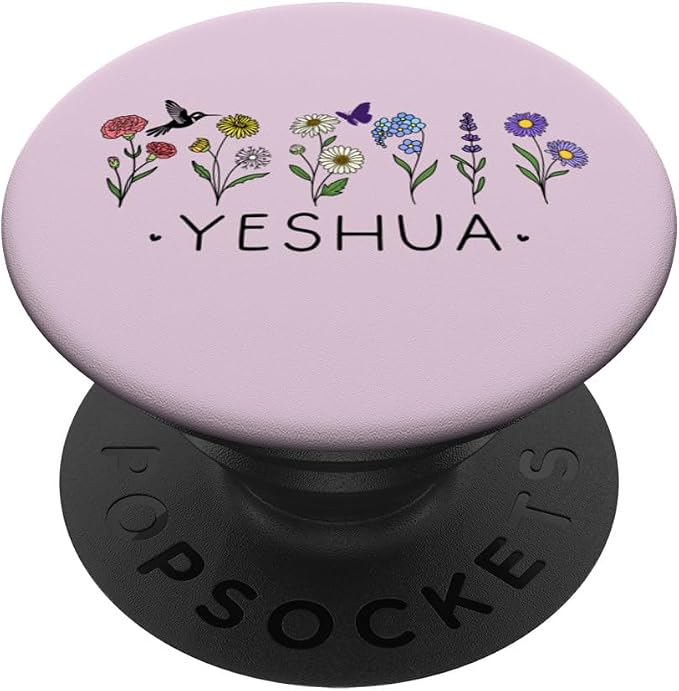Yeshua Christian Bible Verse Butterfly Scripture God Quotes PopSockets PopGrip for MagSafe