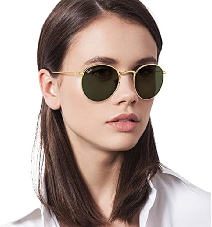 Ray-Ban Unisex Rb3447n Round Flat Lens Round Sunglasses