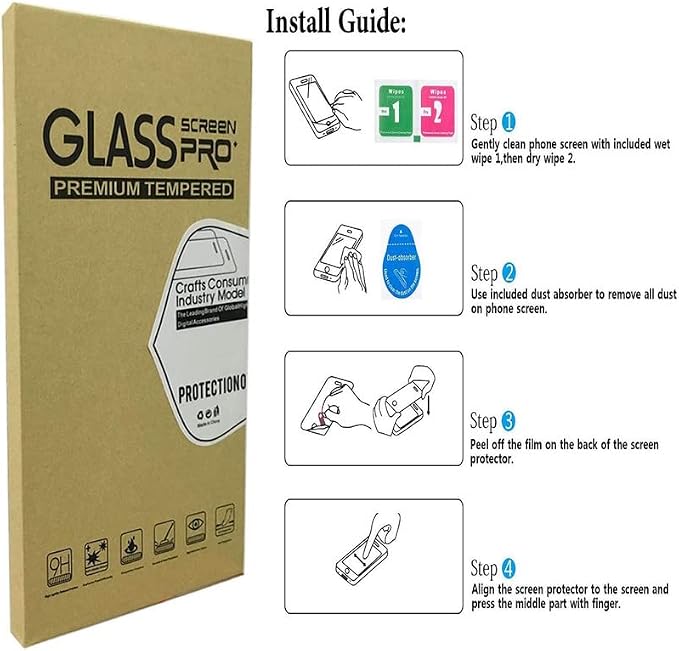 Screen Protector for Unihertz 8849 Tank 3 (6.79)(4 Pack) 9H Hardness Tempered Glass HD Anti-Scratch Anti-Fingerprint Film Protective for Unihertz 8849 Tank 3