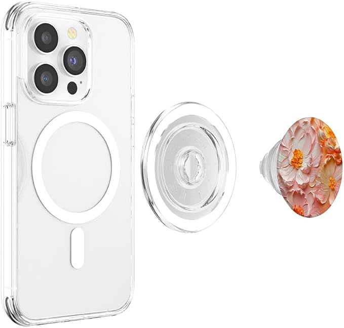 Blossom Nature Oil Painting Flowers PopSockets PopGrip for MagSafe