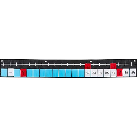 Really Good Stuff Number Line Pocket Chart with Cards - 1 Pocket Chart, 217 Cards