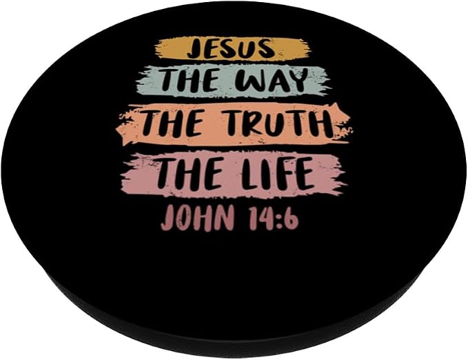 Jesus The Way The Truth The Life Christian Bible Jesus PopSockets Adhesive PopGrip
