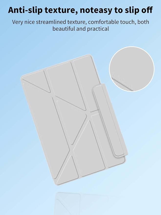 Case for OnePlus Pad 3 Tablet 13.2inchNOUKAJU Tablet Protection CoverAdjustable BracketDrop-ResistantAnti-ScratchProtection Case for OnePlus Pad 3 Tablet(Grey)