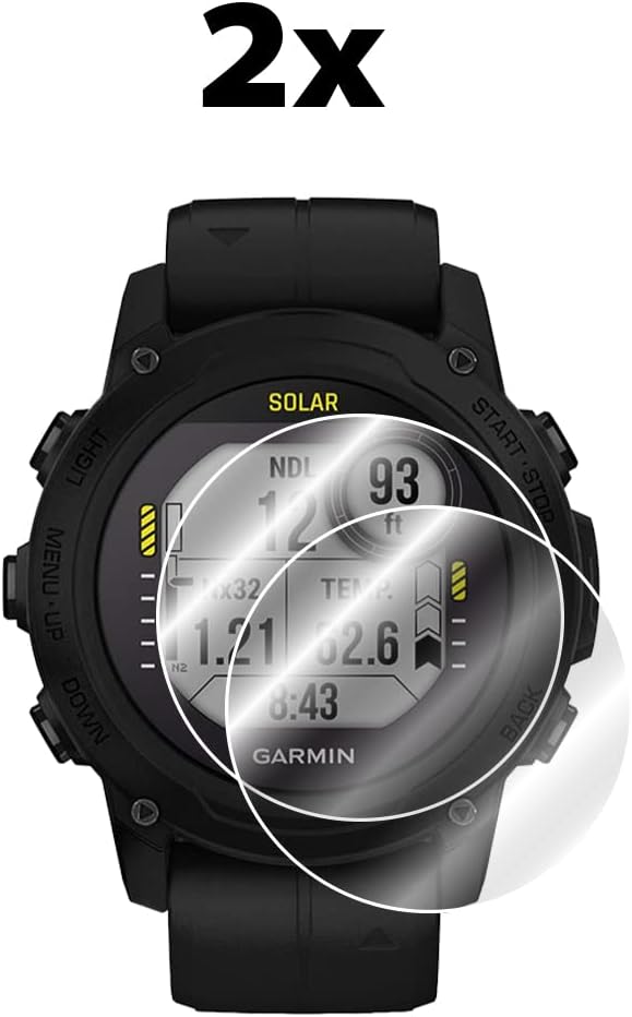 IPG for Garmin Descent Mk1 Hydrogel Screen Protector (2 Units) Invisible HD Clear Film Anti Scratch Guard-Smooth/Self-Healing/Bubble for Mk1