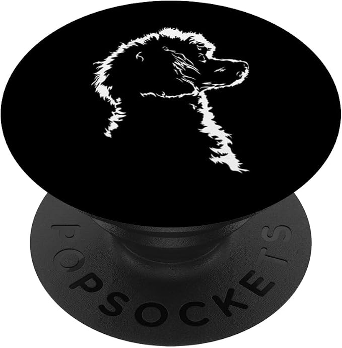 Proud Poodle portrait dog mom Standard Poodle dog PopSockets Adhesive PopGrip