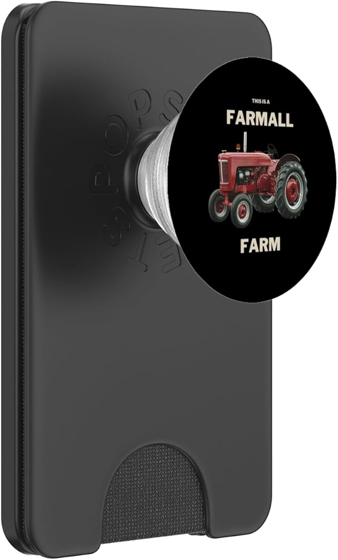 This A Farmall Farm Vintage Tractor Farming Design PopSockets PopGrip for MagSafe