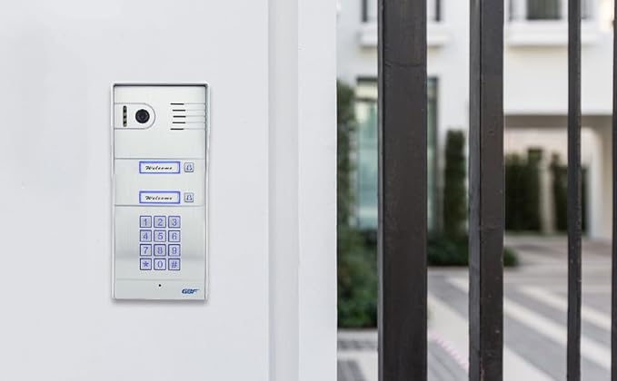 GBF Smart Full IP Video Door Station/Smart Video Intercom System for 2 Unit Apartment (GBF-PL963PM2U-POE)- 1080P Camera, Built in POE, Control Two Locks remotely