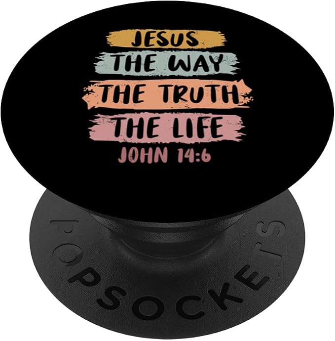 Jesus The Way The Truth The Life Christian Bible Jesus PopSockets Adhesive PopGrip
