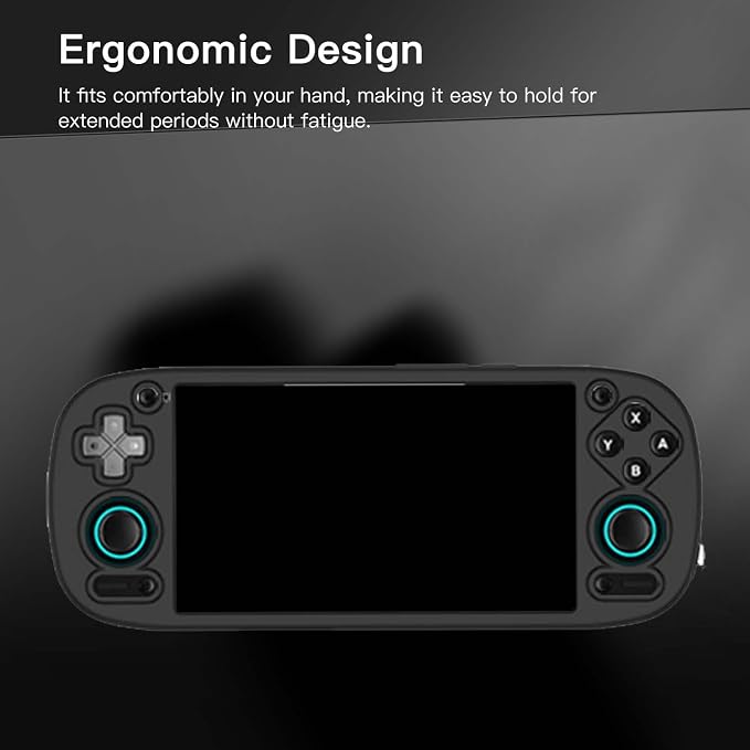 Case Cover for Retroid Pocket 5 Handheld Game Console Soft Silicone Protector Cover Skin Case for Retroid Pocket 5 Anti-ScratchShockproofBlack