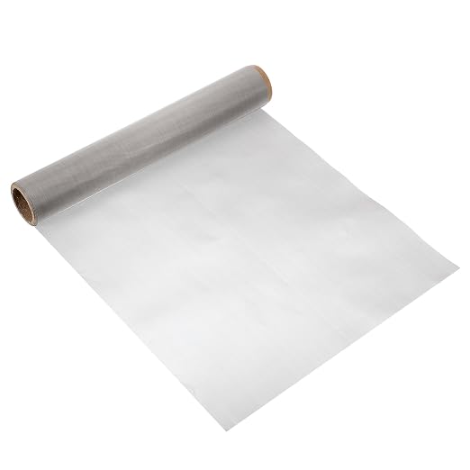 uxcell 350 Mesh 118" x 12" Woven Wire Mesh, 304 Stainless Steel Air Vent Filter