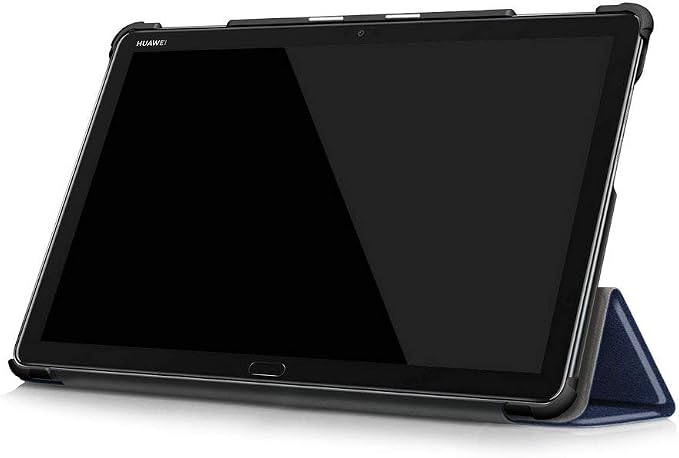 Kepuch Custer Case for Huawei MediaPad M5 Lite 10Ultra-Thin PU-Leather Hard Shell Cover for Huawei MediaPad M5 Lite 10 - Black
