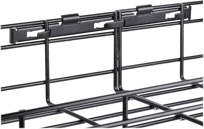 Tripp Lite Wire Mesh Cable Tray Management Organization, Ideal for Industrial & Data Centers, 2 Pack, 12 inches x 4 inches x 5 Feet / 300 x 100 x 1500 millimeters, 5-Year Warranty (SRWB12410X2STR)