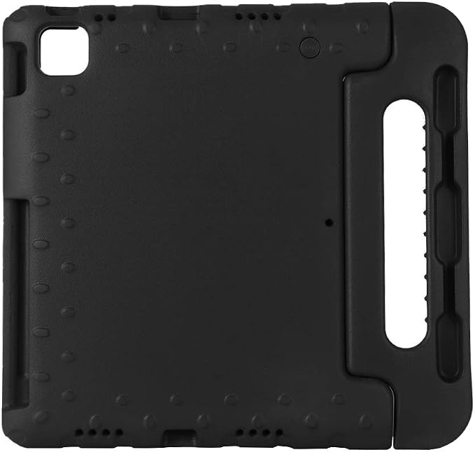 Kids Case for iPad Pro 11 M5/M4 &amp iPad Air 11 (2026/2025/2024) Shockproof Case with Pencil Holder Techcircle Light EVA Foam Handle Stand Bumper Protective Child Friendly Drop Proof Cover Black